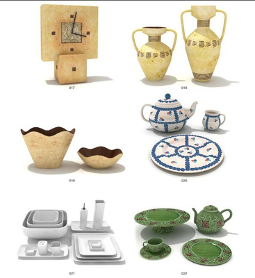 创意陶瓷茶具设计模型